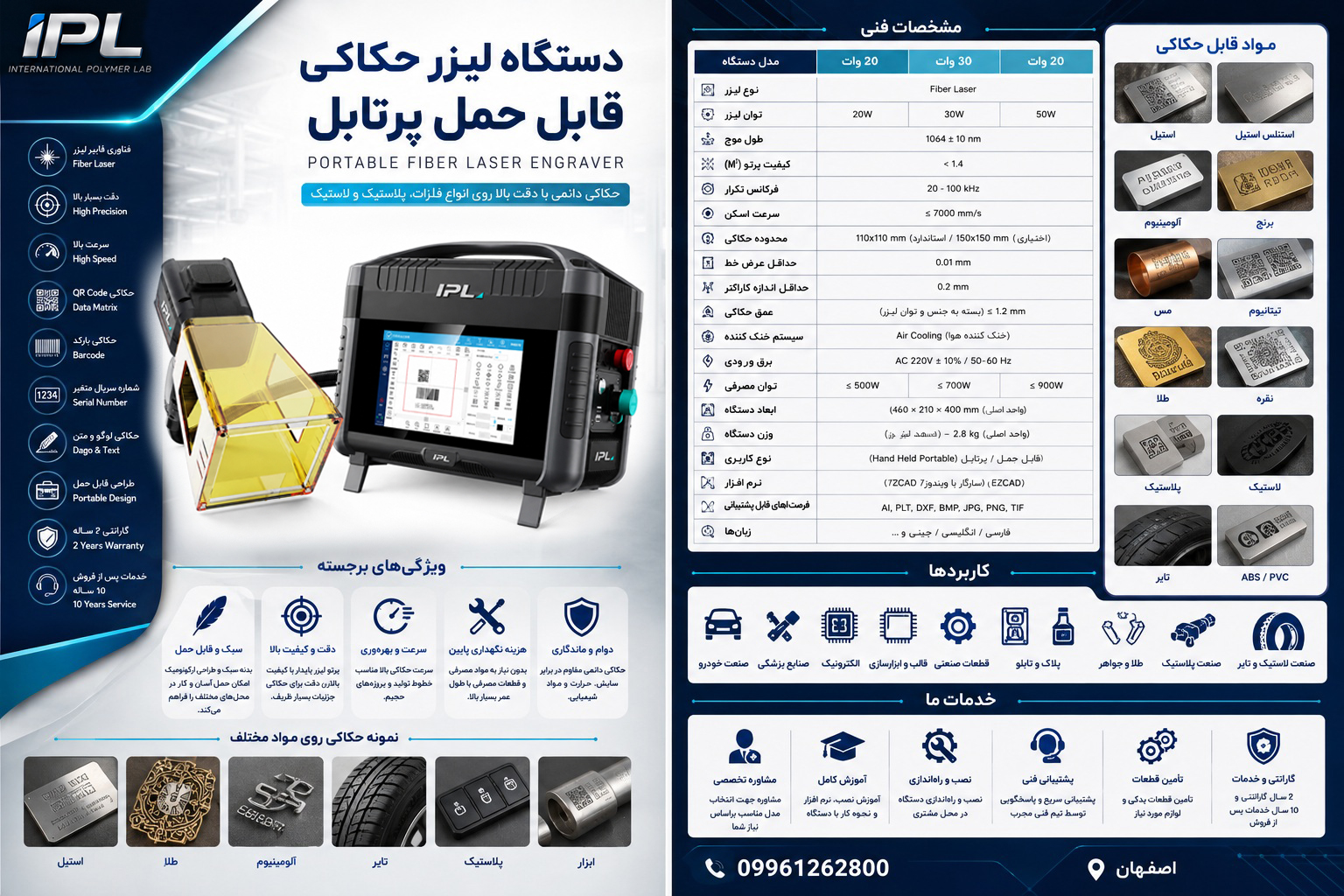 کاتالوگ دستگاه لیزر حکاکی قابل حمل پرتابل